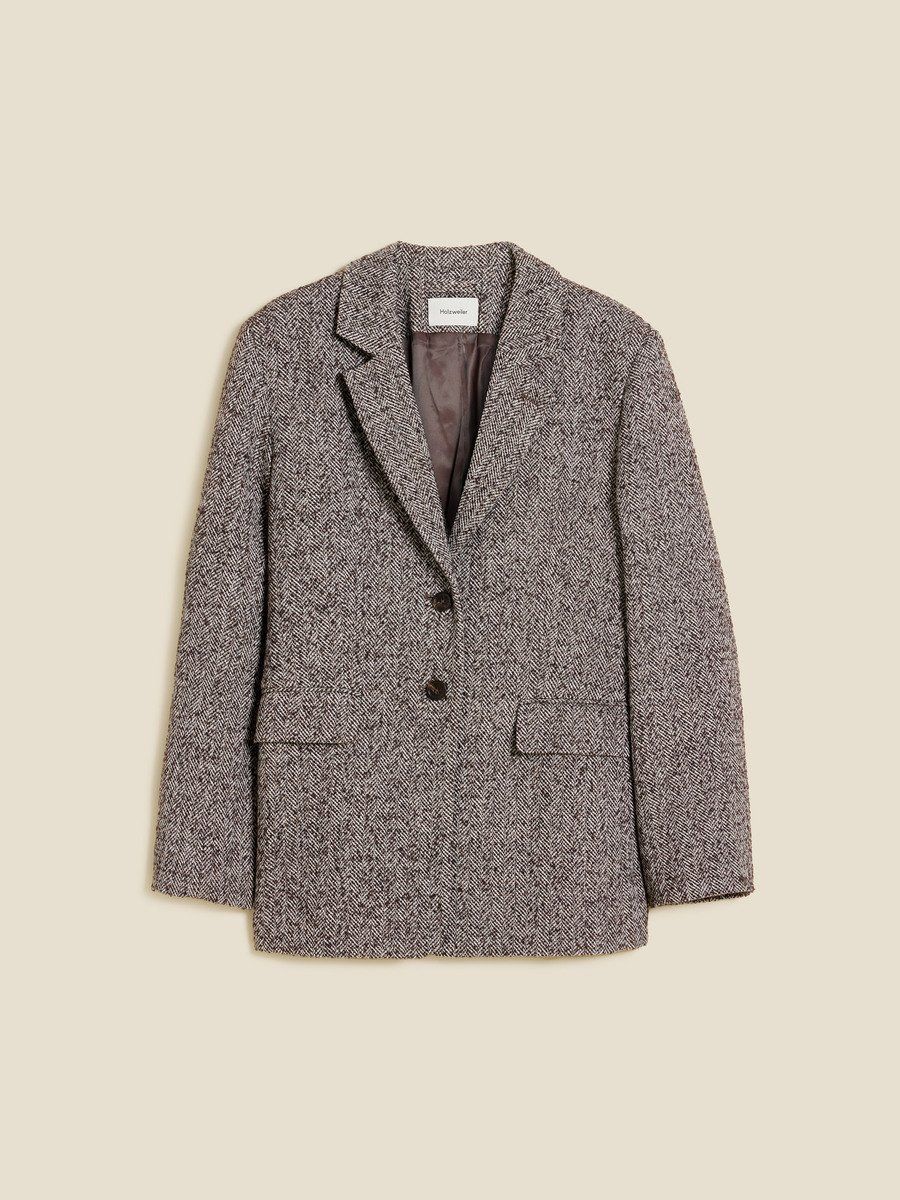 Emi Herringbone Blazer
