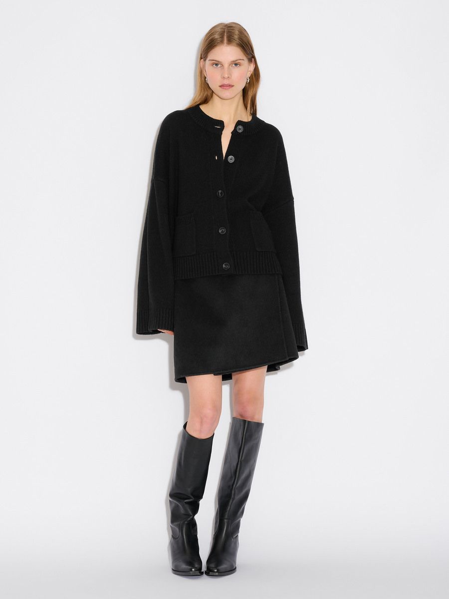 Wool Wide Cardigan