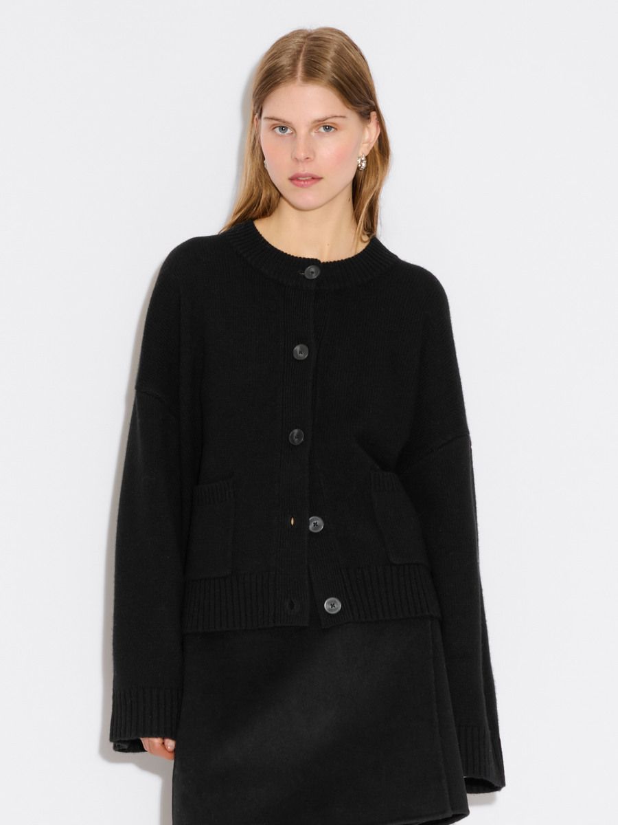 Wool Wide Cardigan