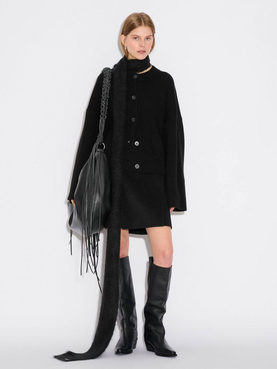 Wool Wide Cardigan