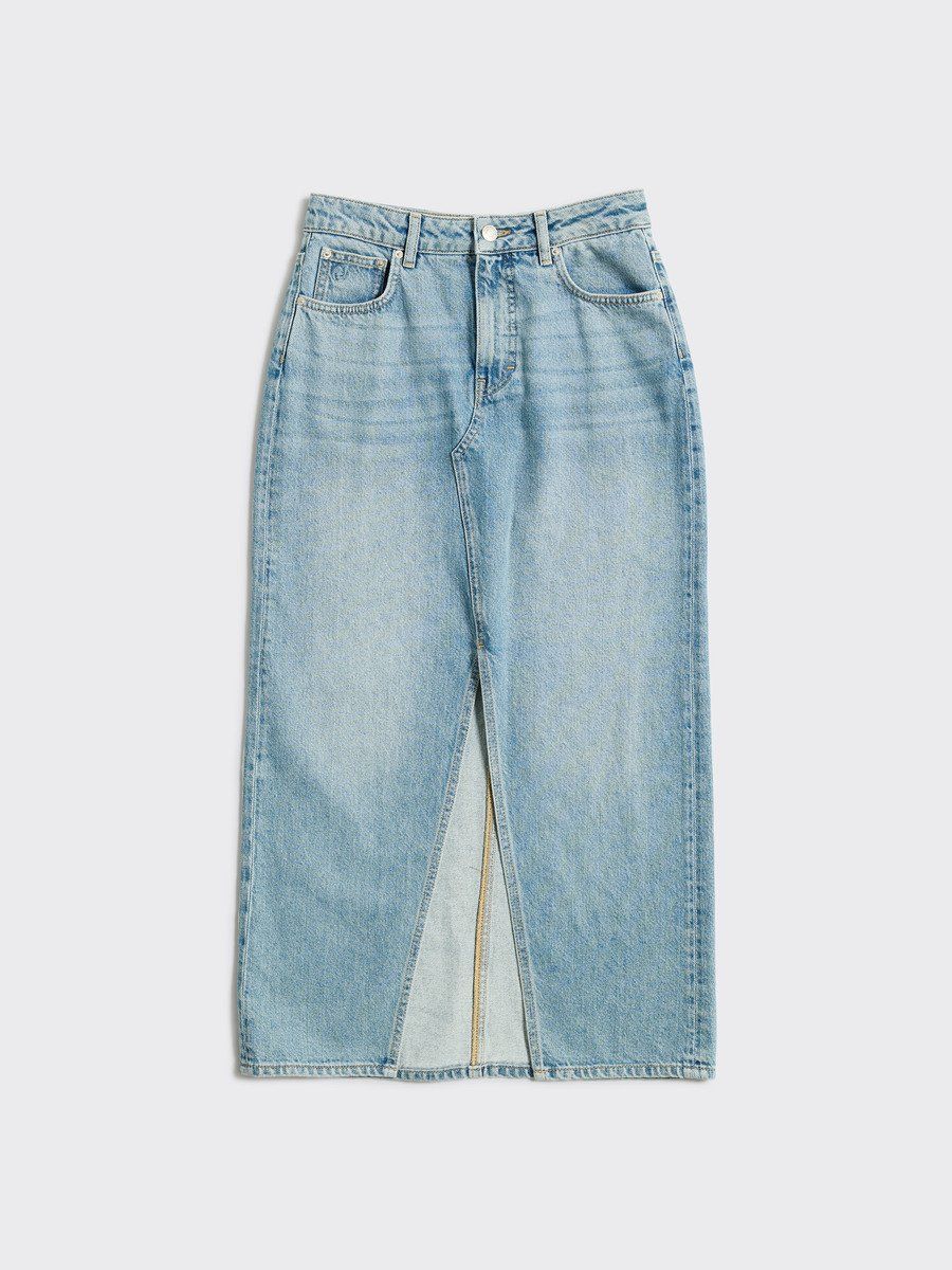 Denim Long Skirt
