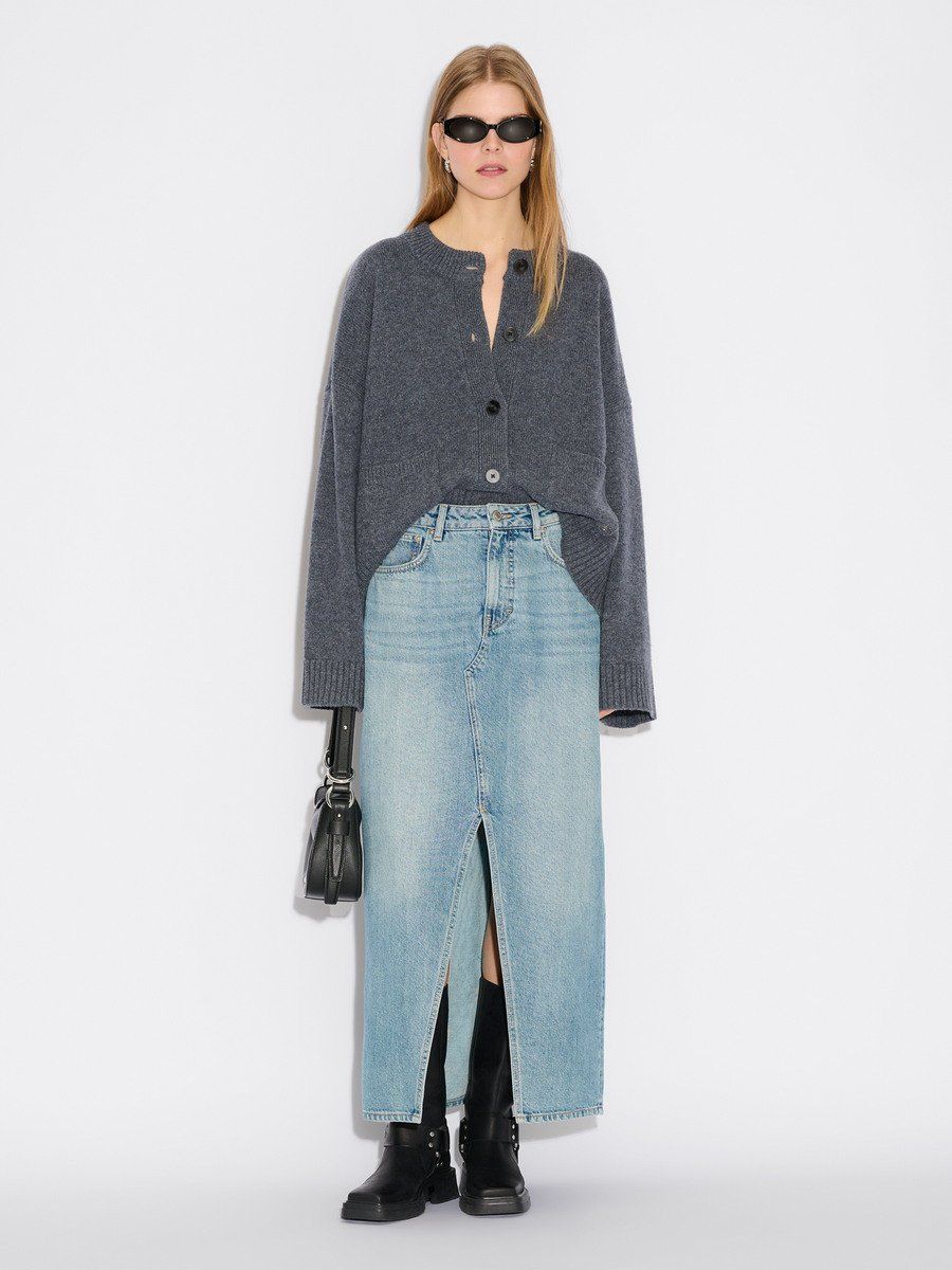 Denim Long Skirt