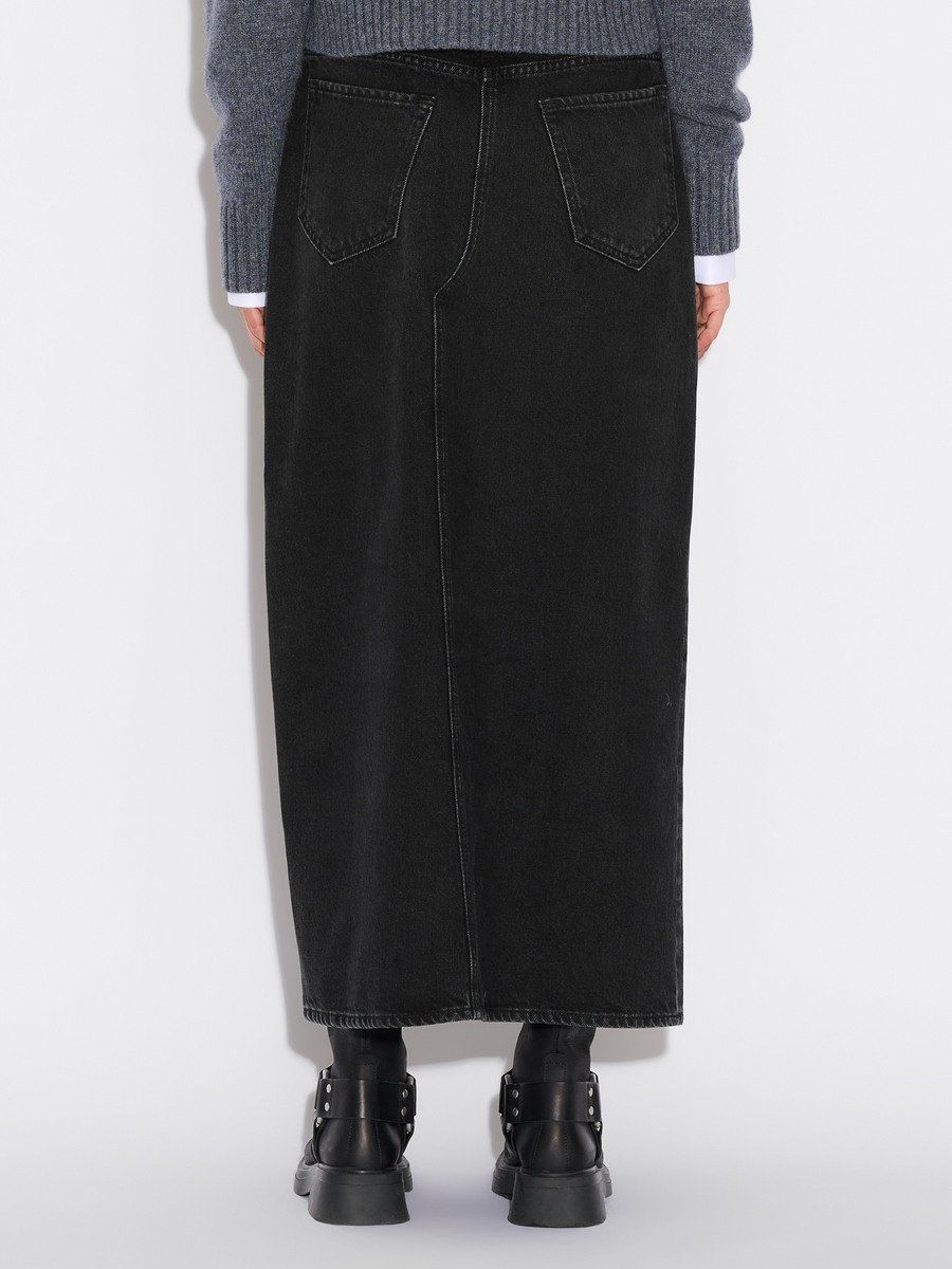 Denim Long Skirt