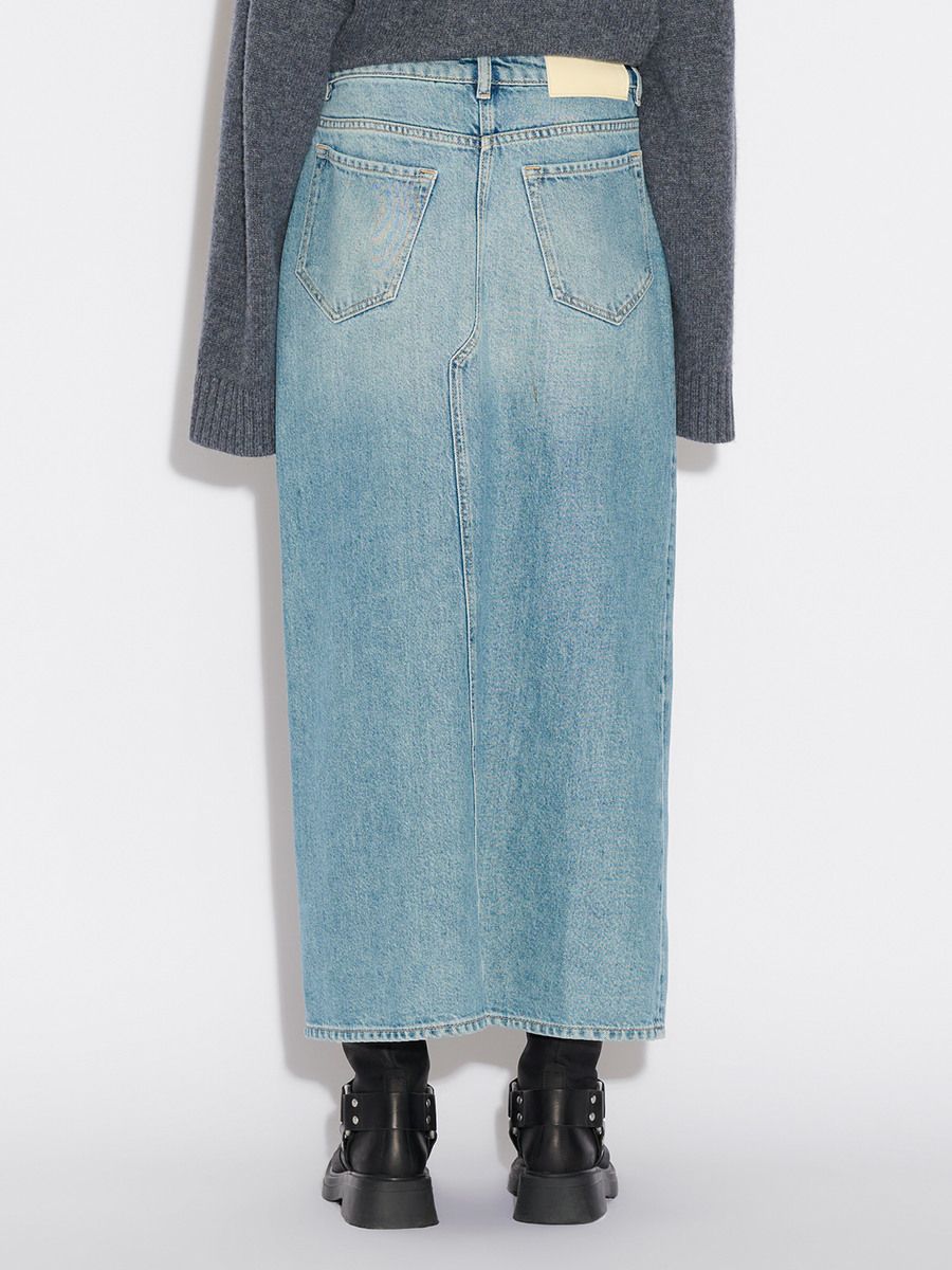 Denim Long Skirt