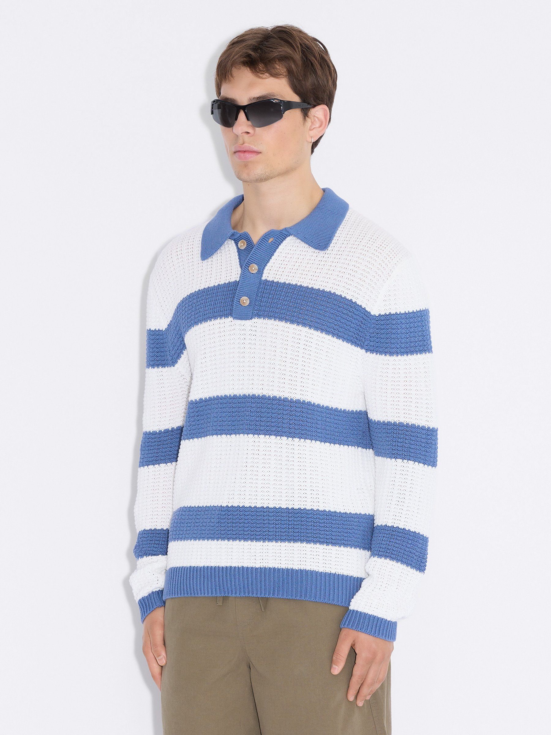 Elio Striped Polo