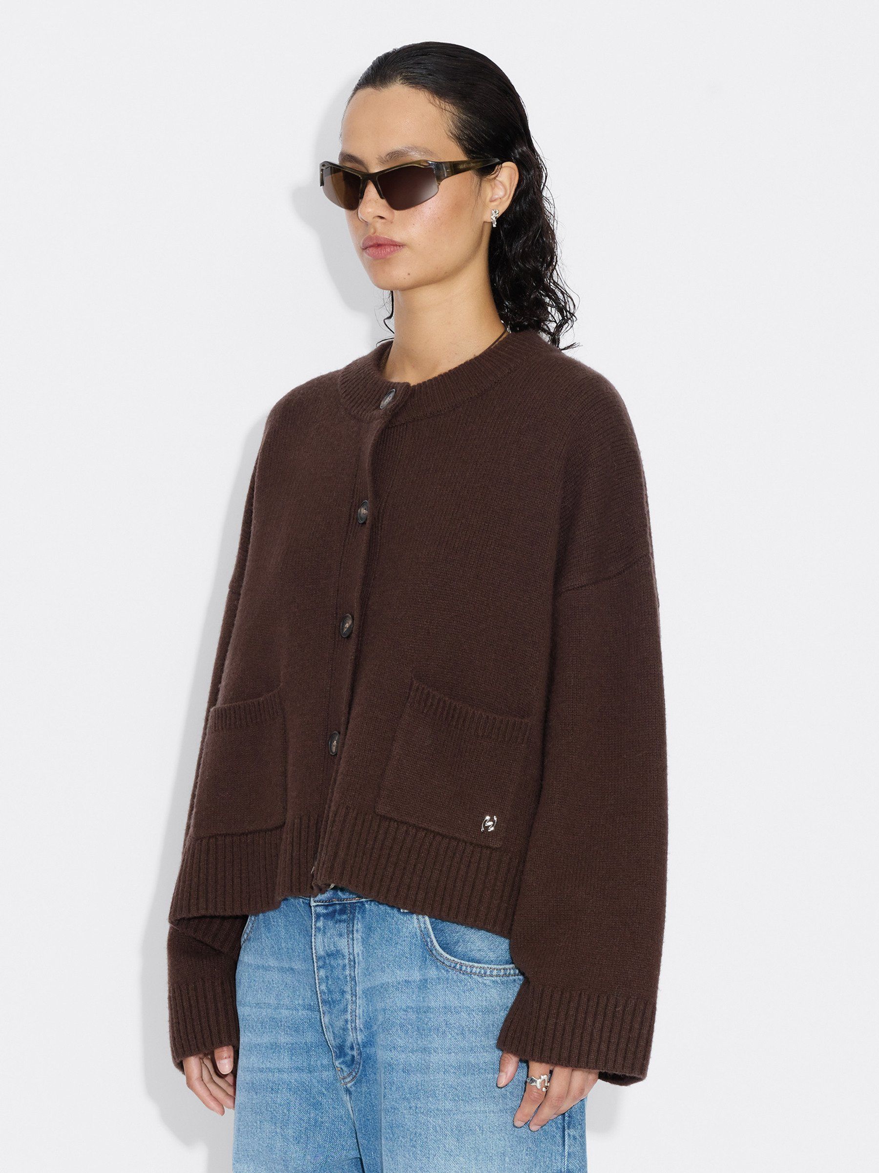 Wool Wide Cardigan