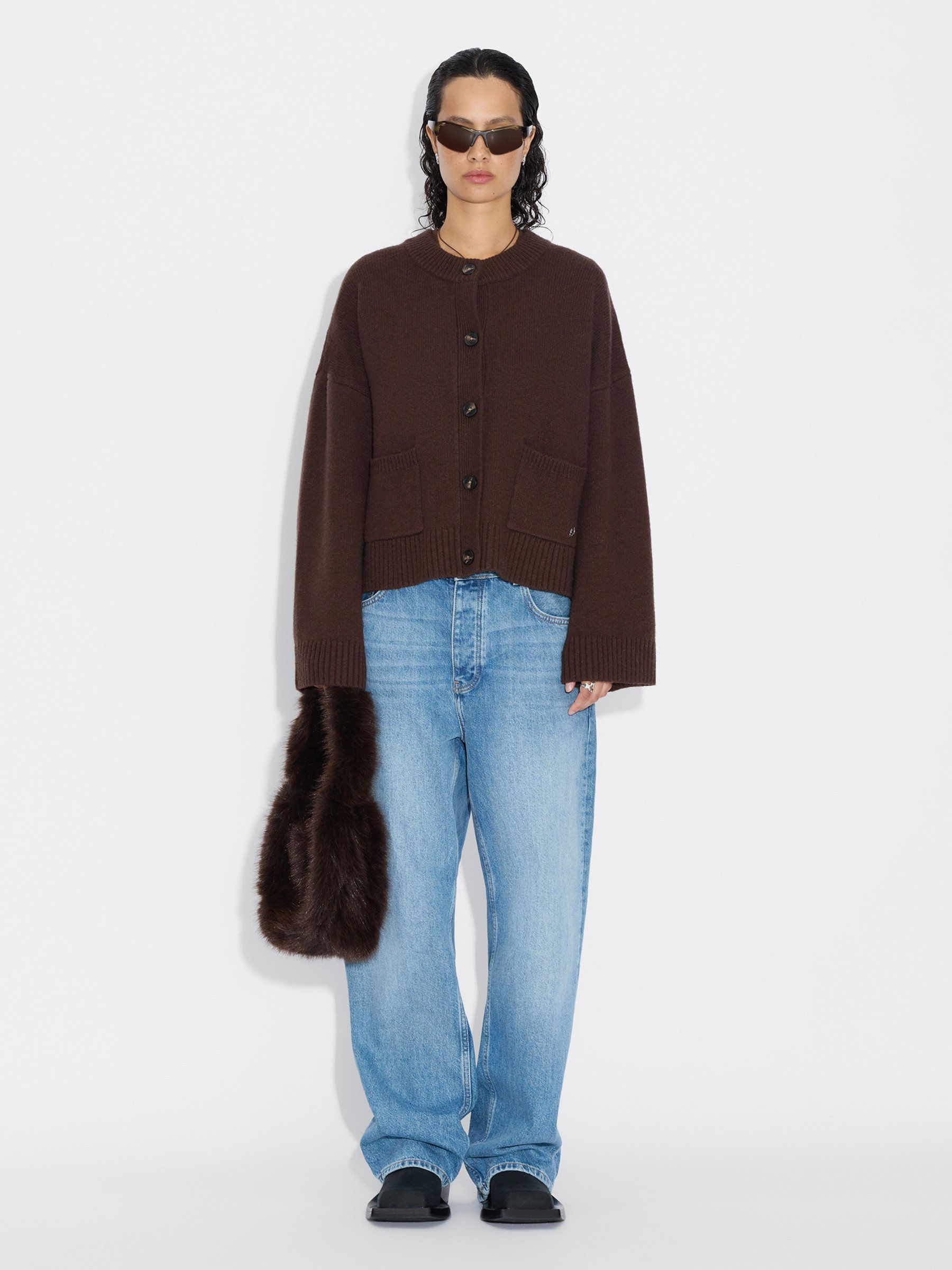 Wool Wide Cardigan