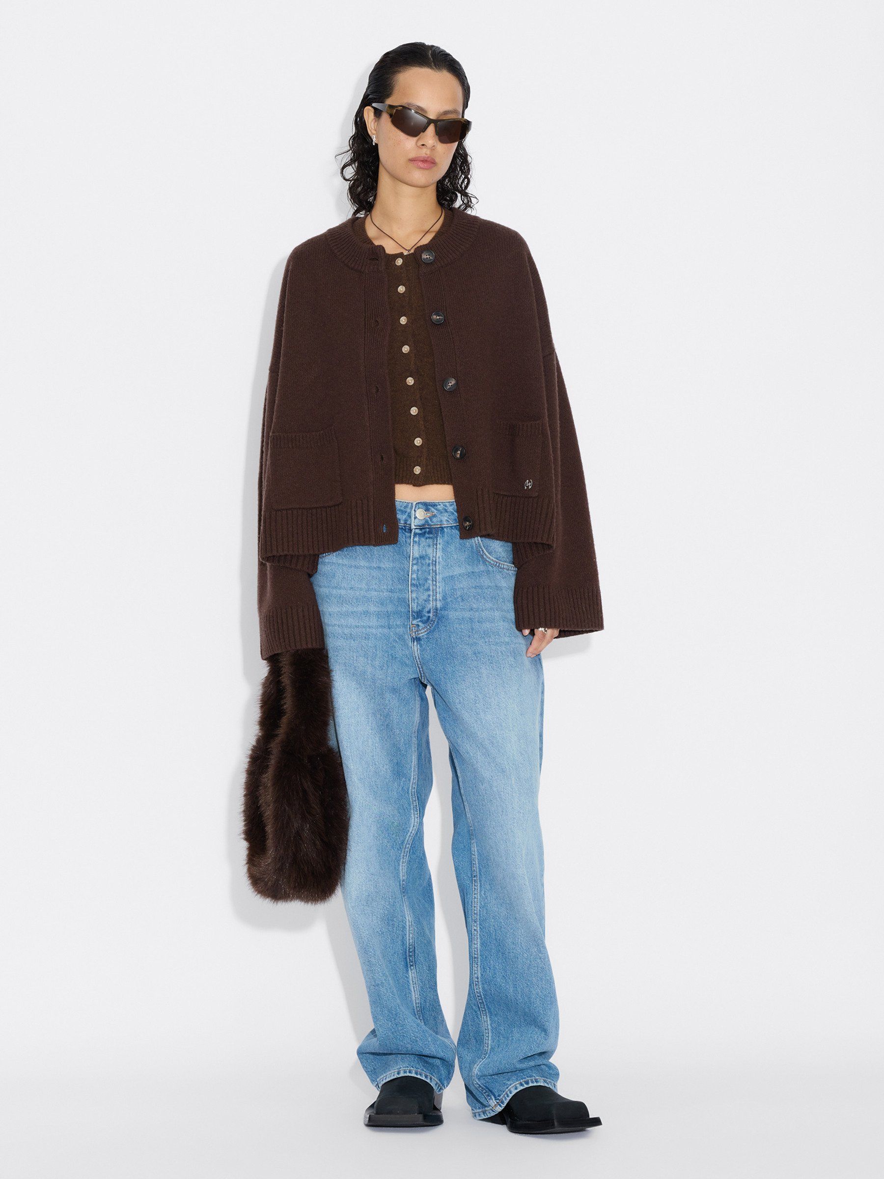 Wool Wide Cardigan