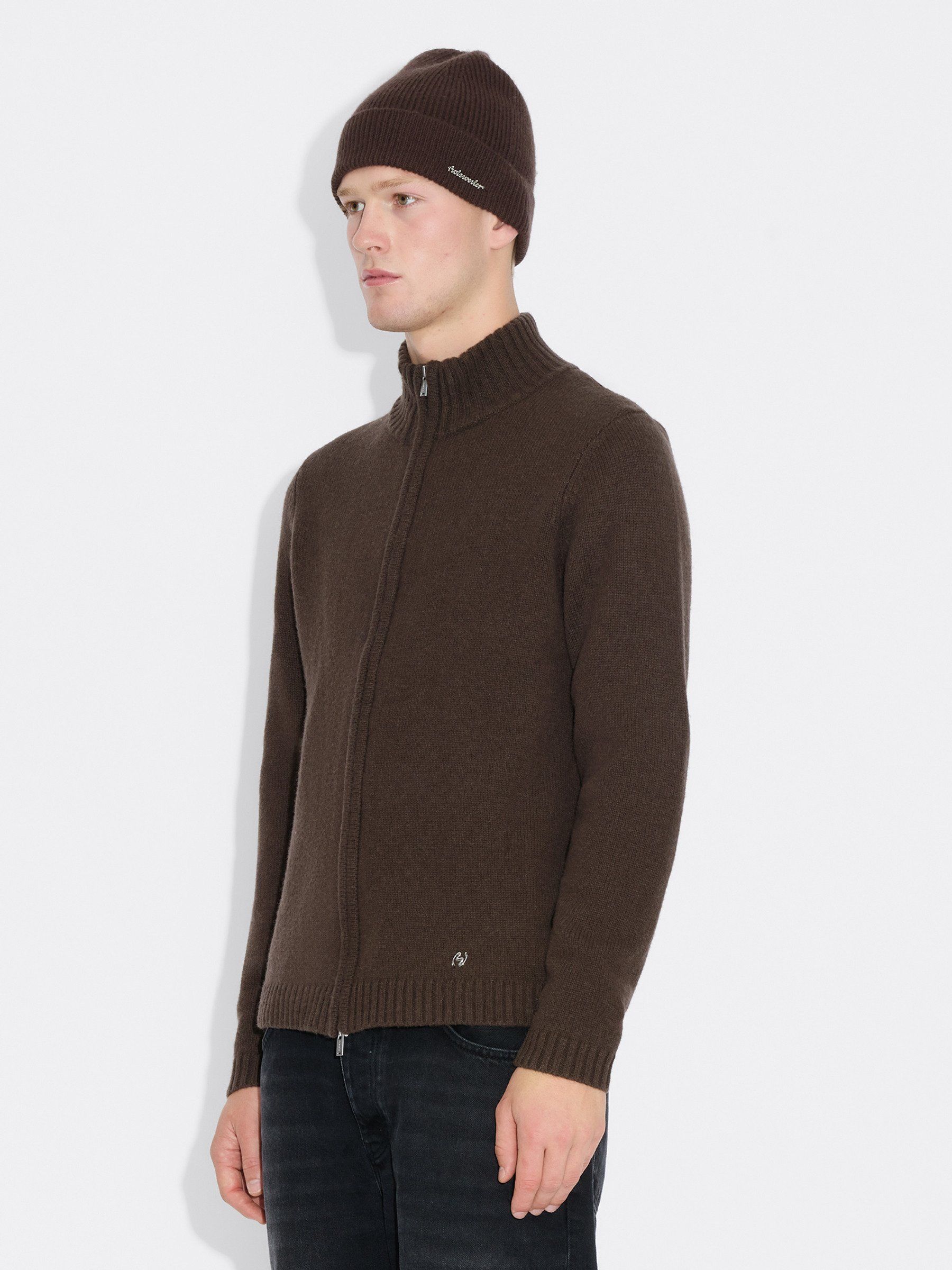 Wool Zip Cardigan