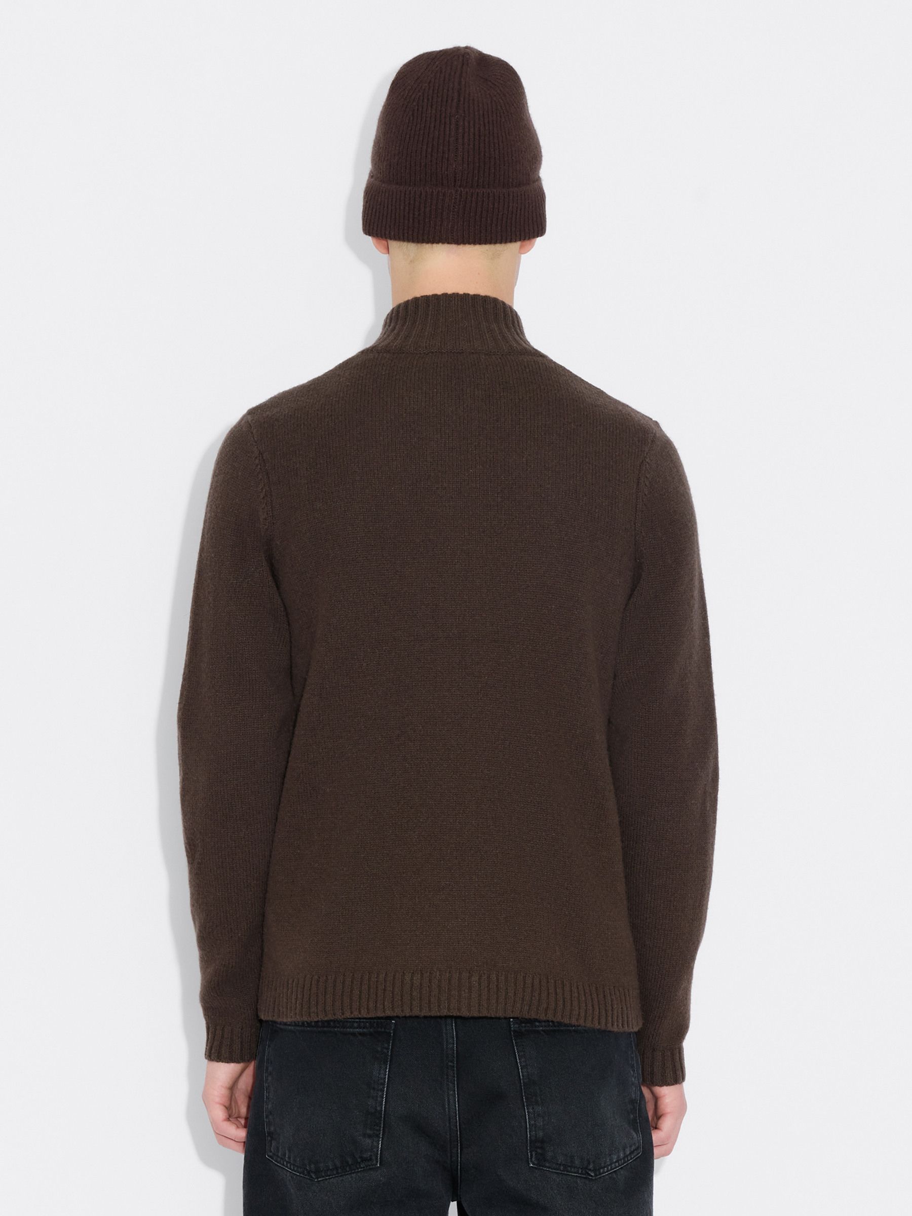 Wool Zip Cardigan