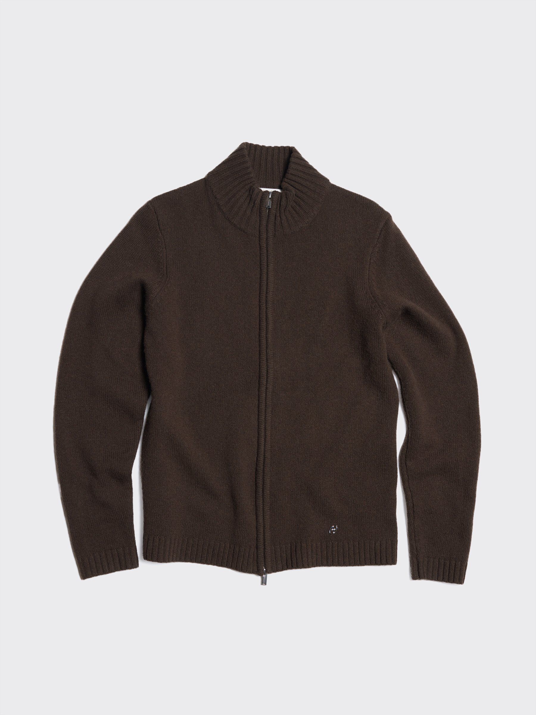 Wool Zip Cardigan