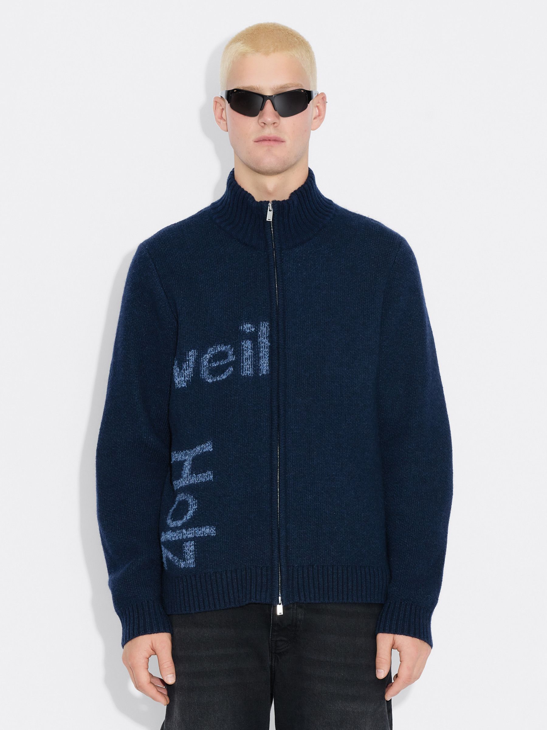 Haza Logo Zip Cardigan