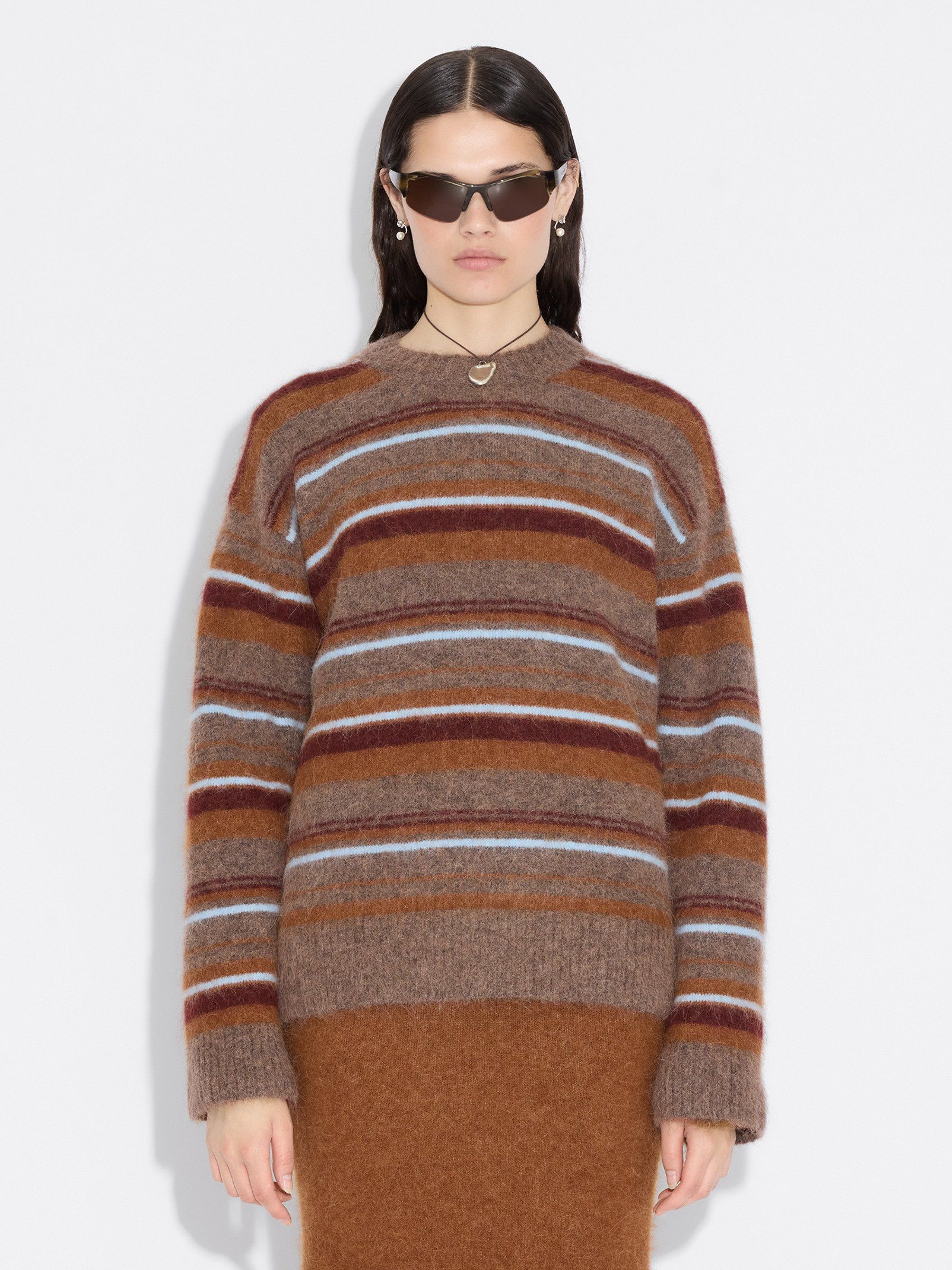 Fluffy Stripe Crew