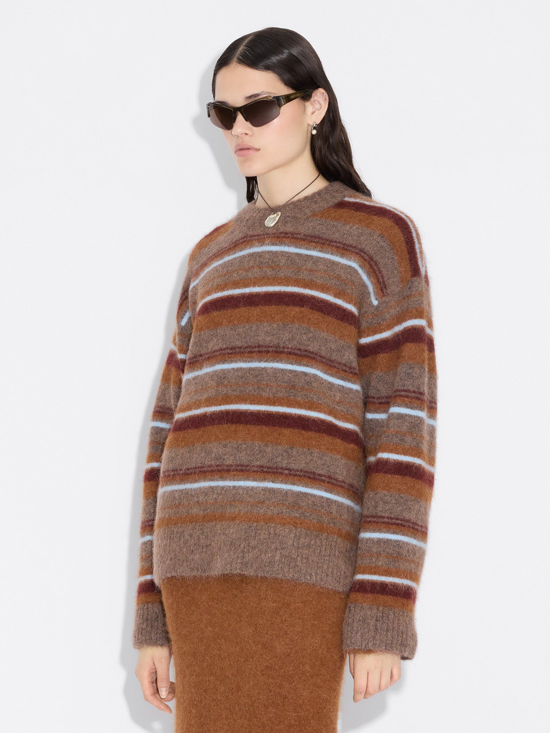 Fluffy Stripe Crew