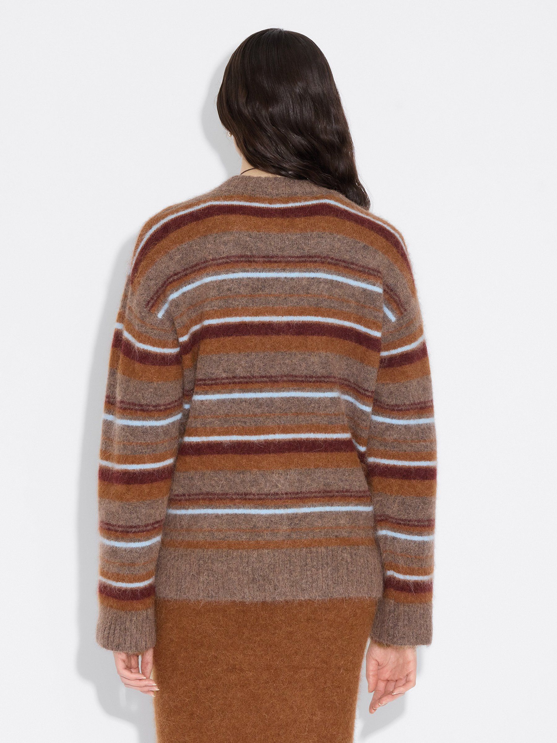 Fluffy Stripe Crew