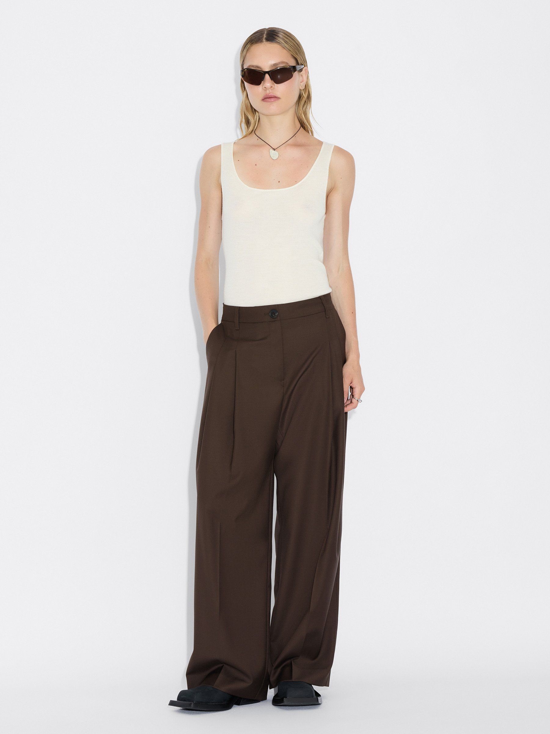 Alexa Pleat Trousers