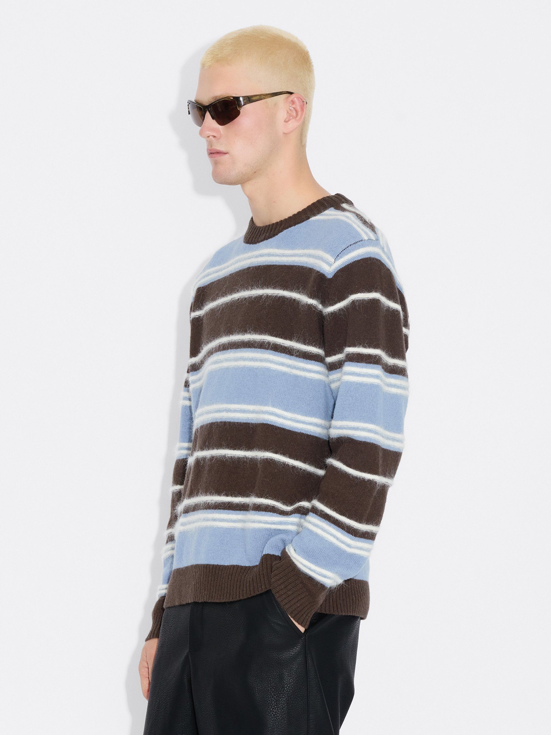 Wool Stripe Crew