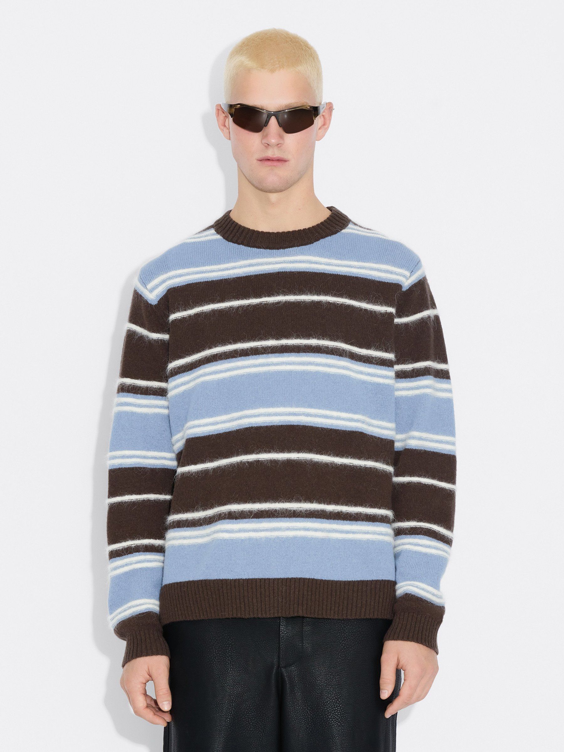 Wool Stripe Crew