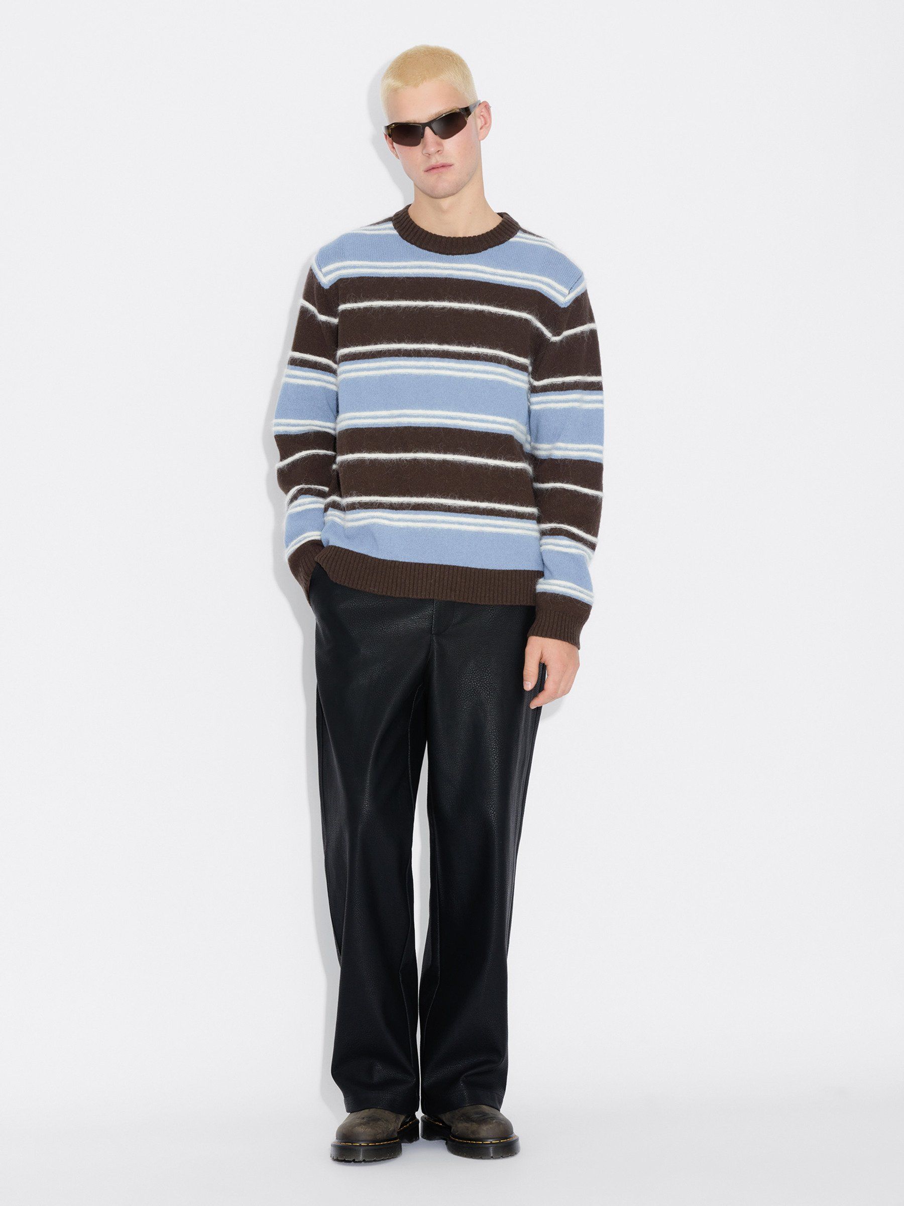 Wool Stripe Crew