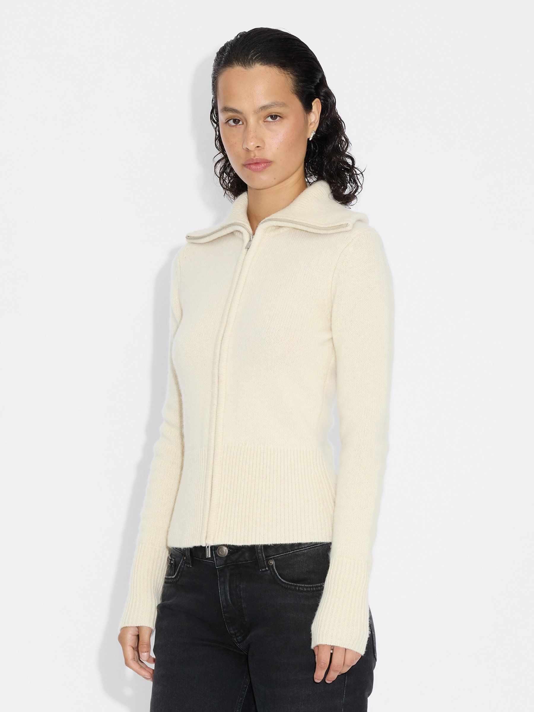 Line Wool Cardigan