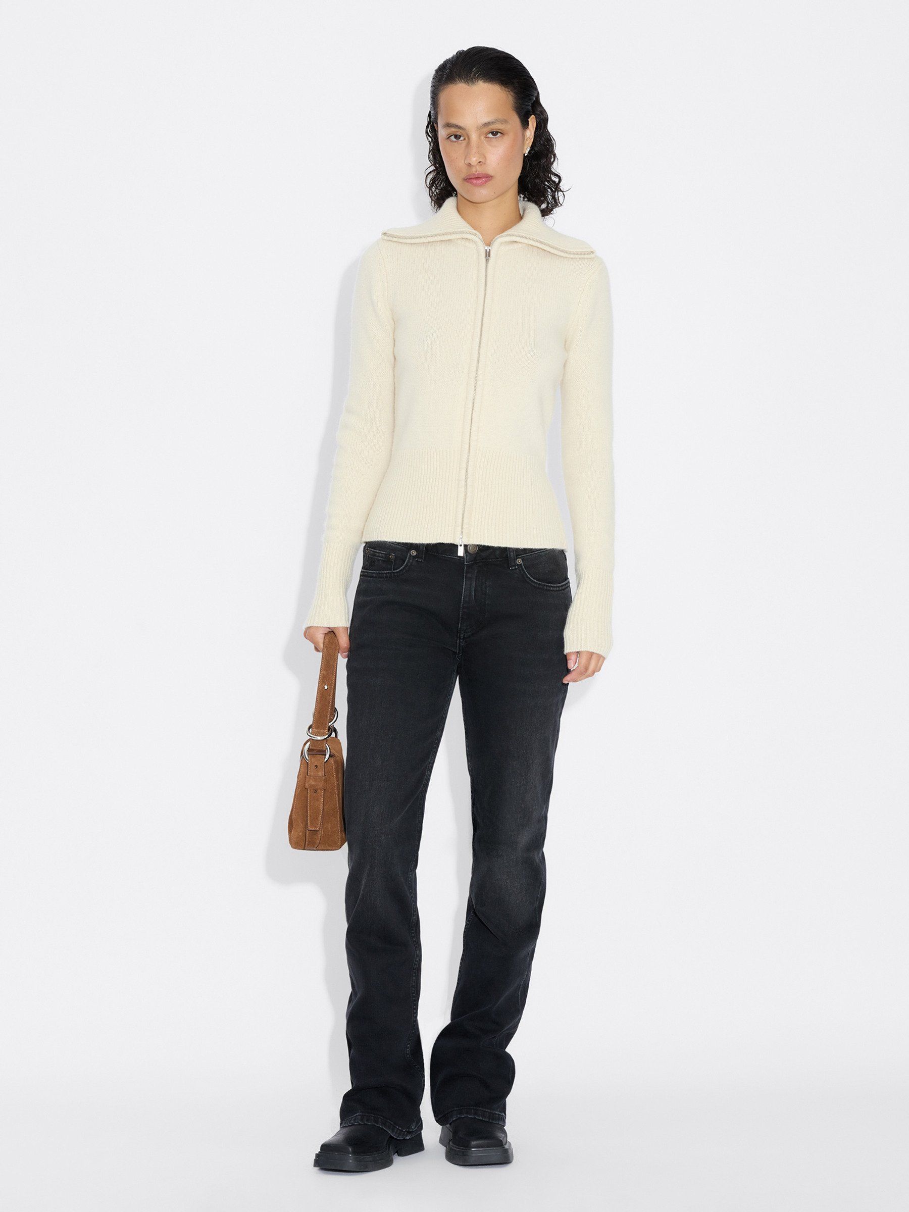 Line Wool Cardigan