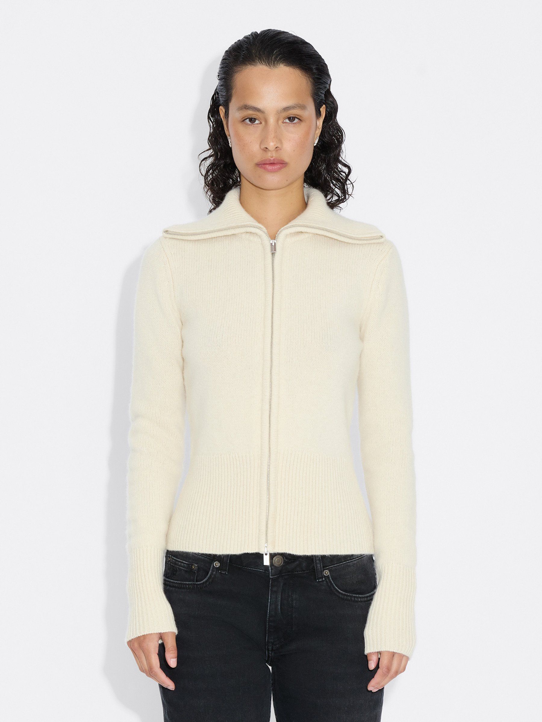 Line Wool Cardigan
