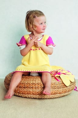 Baby Kjole, lue og sokker-Baby 16-15 - Kjole, lue og sokker
