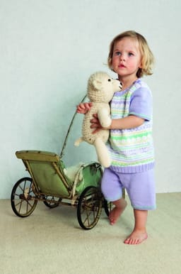 Baby Genser, bukse og kjole-Baby 16-9 - Genser, bukse og kjole