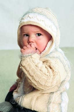 Baby Jakke, vest og lue-Baby 16-7 - Jakke, vest og lue