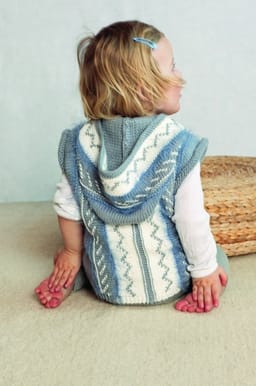 Baby Jakke, vest og lue-Baby 16-7 - Jakke, vest og lue