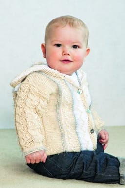 Baby Jakke, vest og lue-Baby 16-7 - Jakke, vest og lue