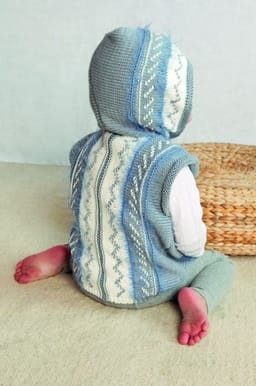 Baby Jakke, vest og lue-Baby 16-7 - Jakke, vest og lue