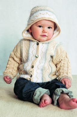 Baby Jakke, vest og lue-Baby 16-7 - Jakke, vest og lue