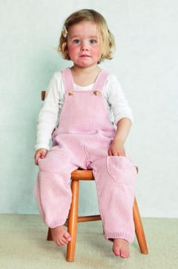 Baby Rettstrikket jakke og glattstrikket bukse-Baby 16-4 - Rettstrikket jakke og glattstrikket bukse