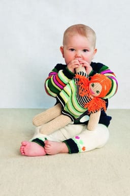 Baby Strikkedukke-Baby 16-2 - Strikkedukke