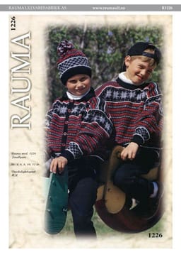 Genser, jakke og lue, Barn-R 1226 - Genser, jakke og lue, Barn