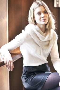 Mohair Genser og cape.-Mohair 1-5 - Genser og cape.