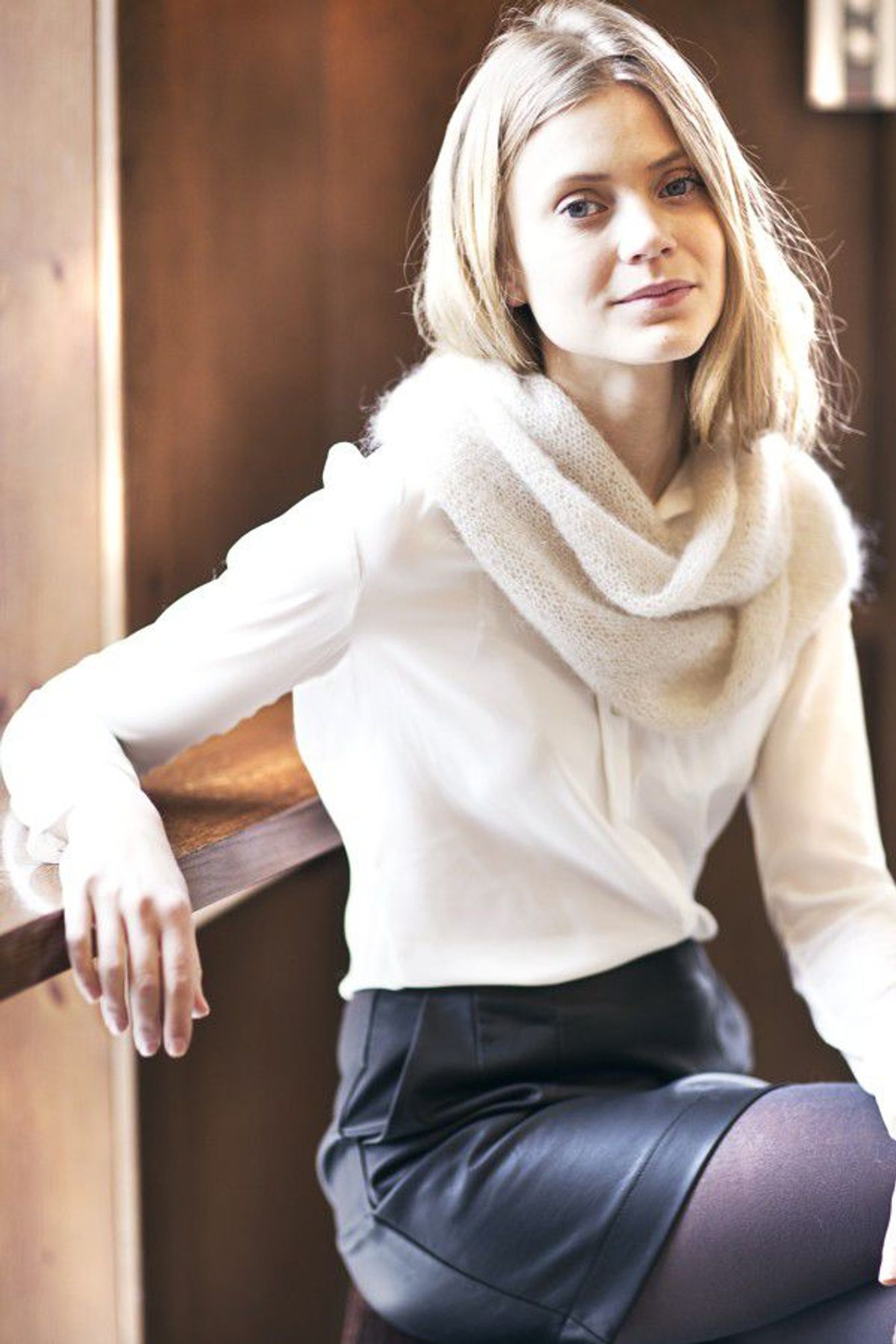 Mohair Genser og cape.-Mohair 1-5 - Genser og cape.