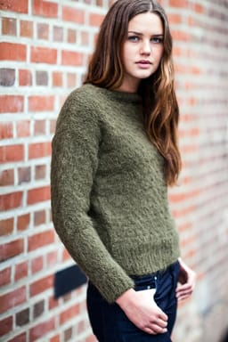 Mohair Sjal med frynser-Mohair 2-8 - Sjal med frynser