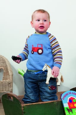 Baby Raglangenser med traktor-Baby 18-13 - Raglangenser med traktor