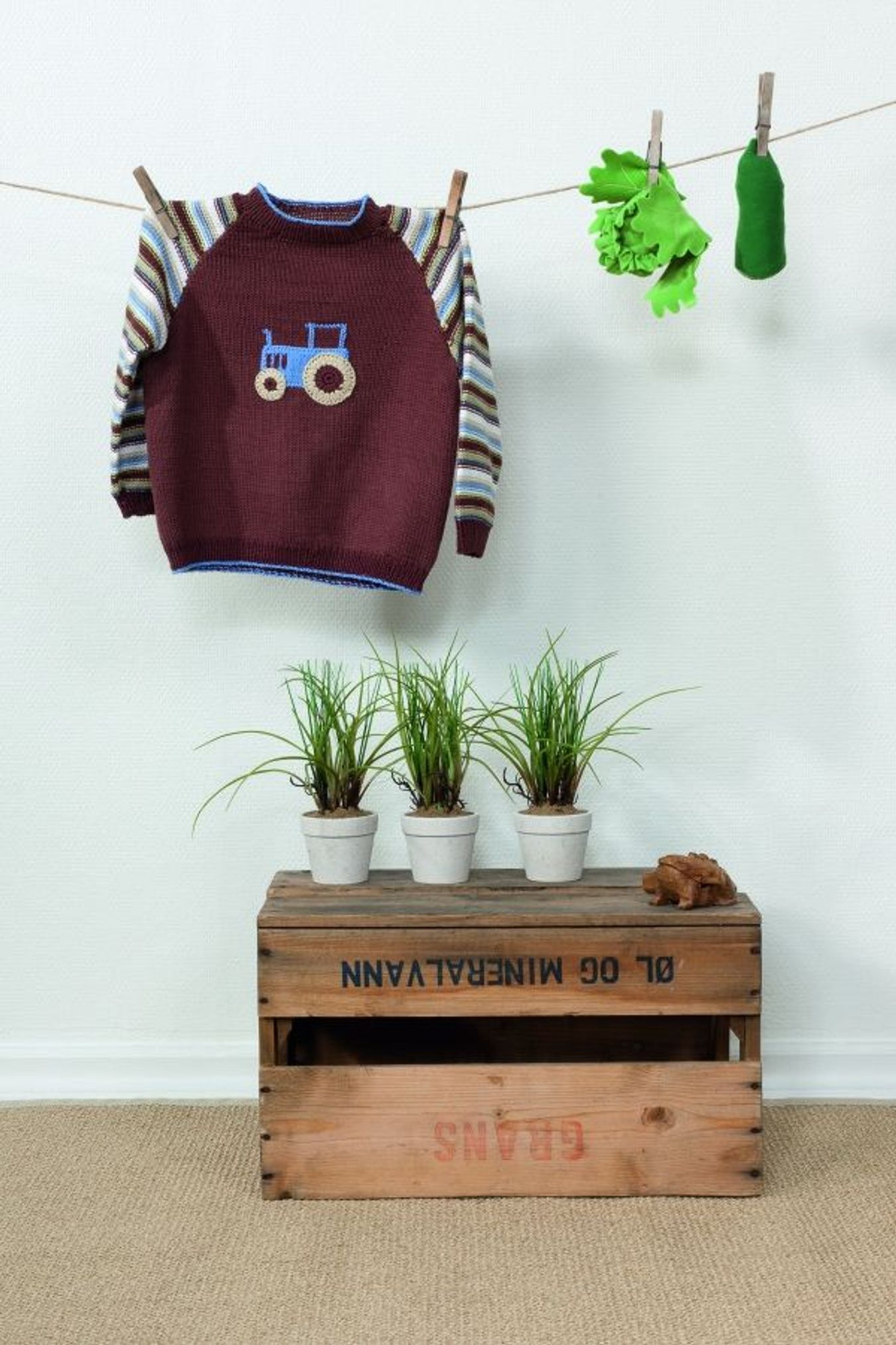 Baby Raglangenser med traktor-Baby 18-13 - Raglangenser med traktor
