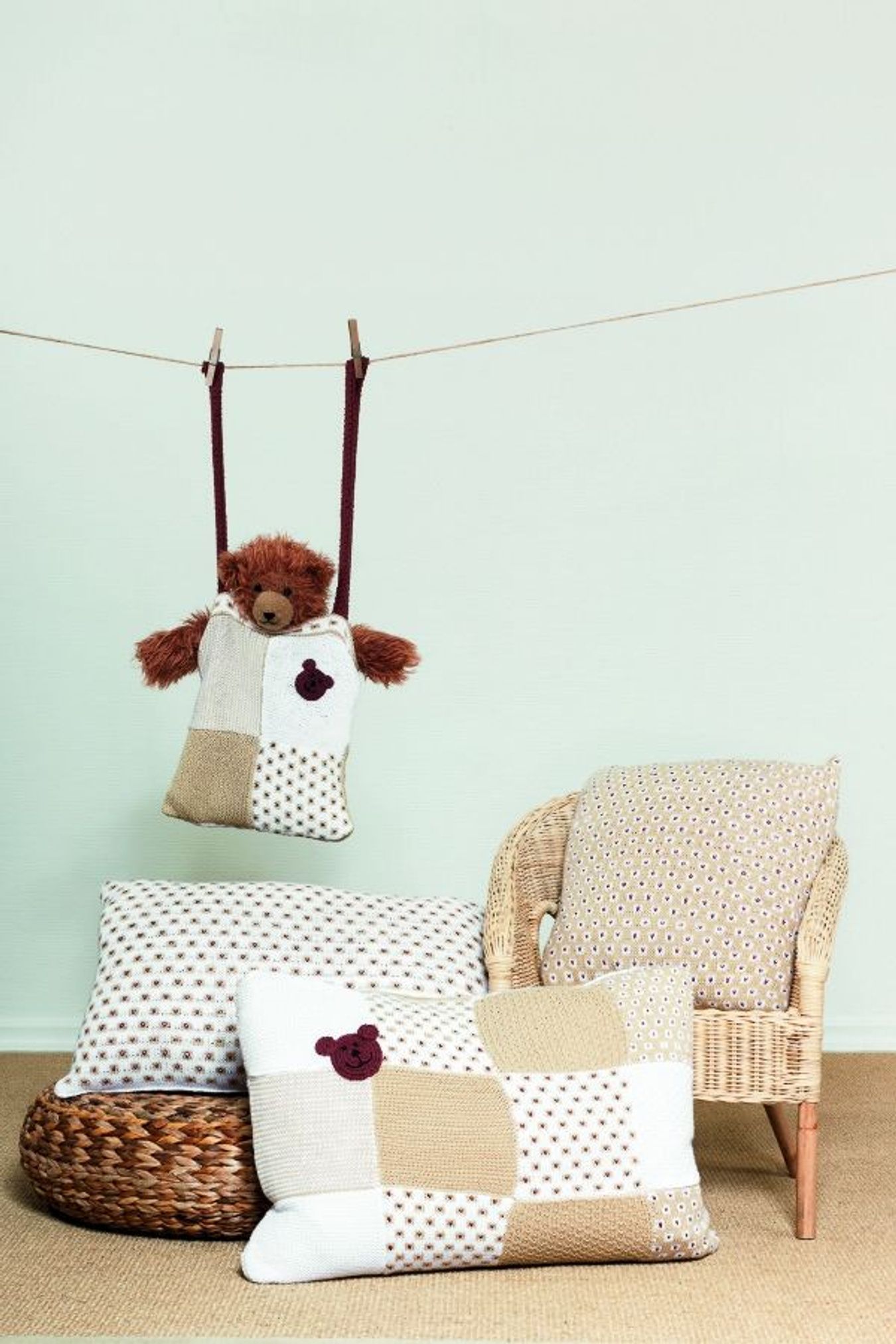 Baby Strikket og tovet bamse-Baby 18-8 - Strikket og tovet bamse