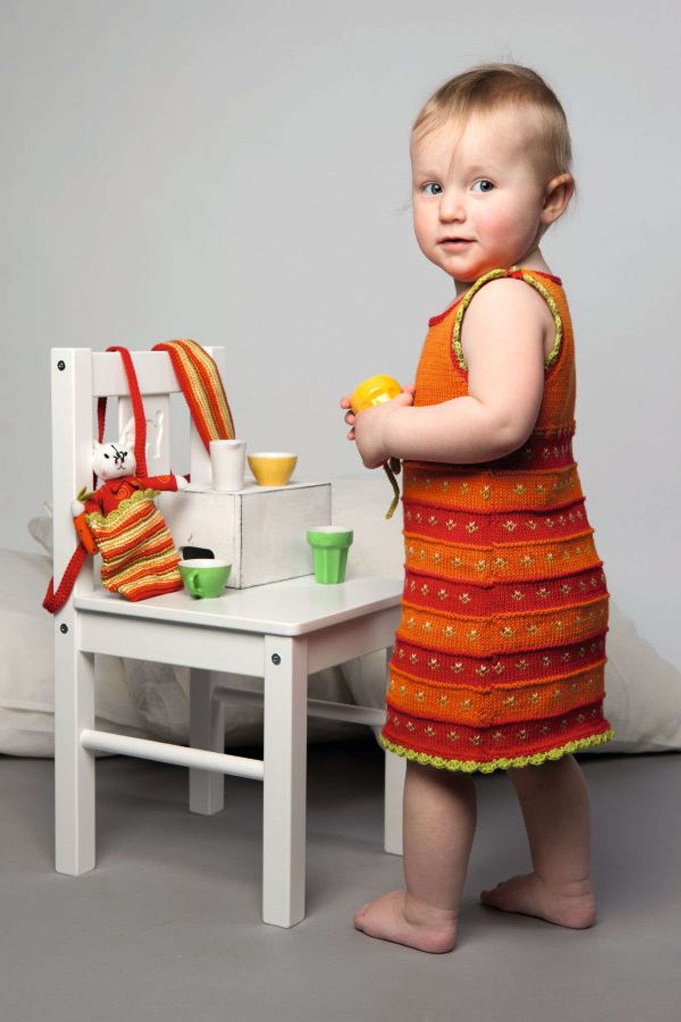 Baby Kjole, hårbånd og veske-Baby 19-9 - Kjole, hårbånd og veske