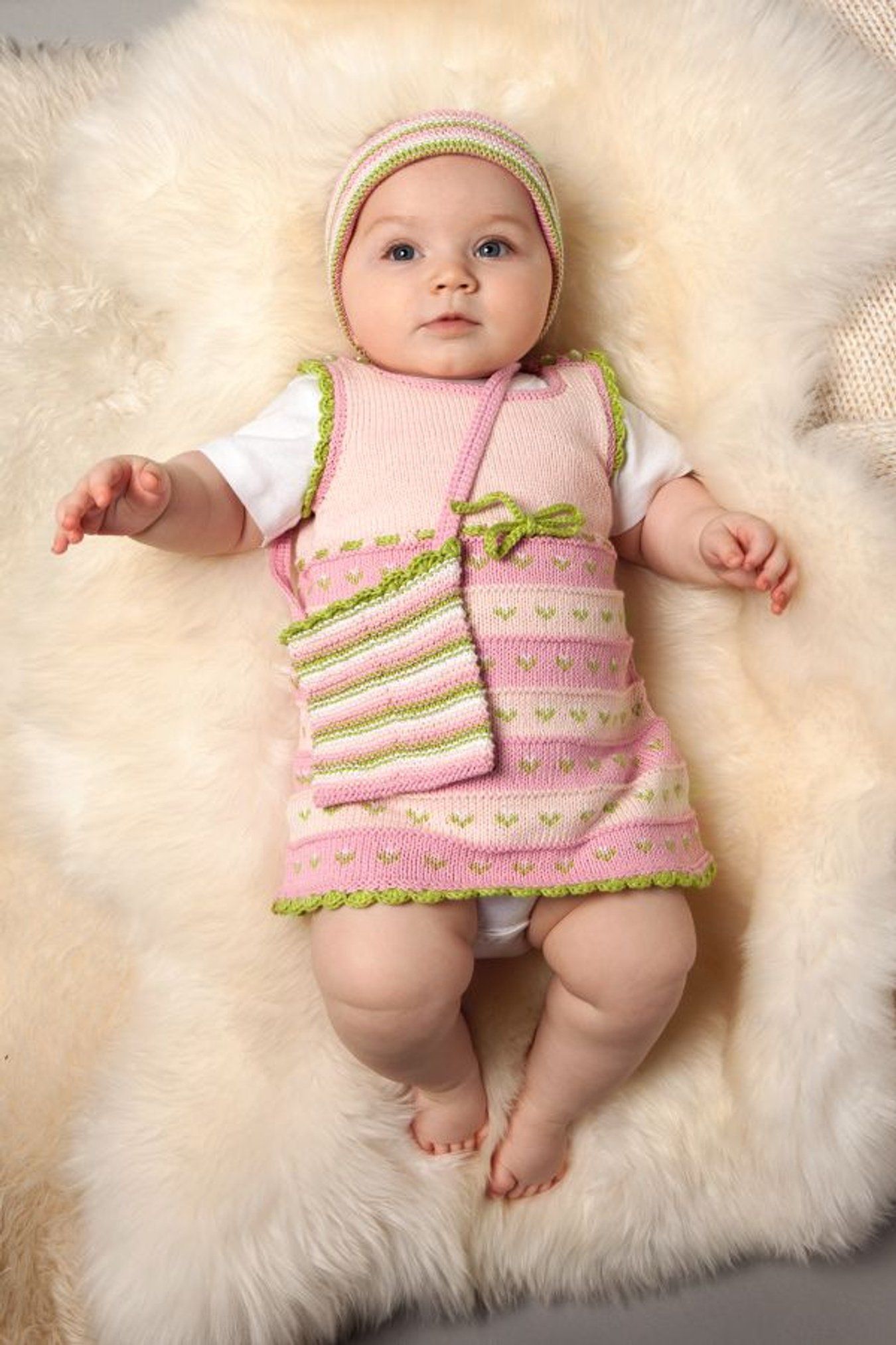 Baby Kjole, hårbånd og veske-Baby 19-9 - Kjole, hårbånd og veske