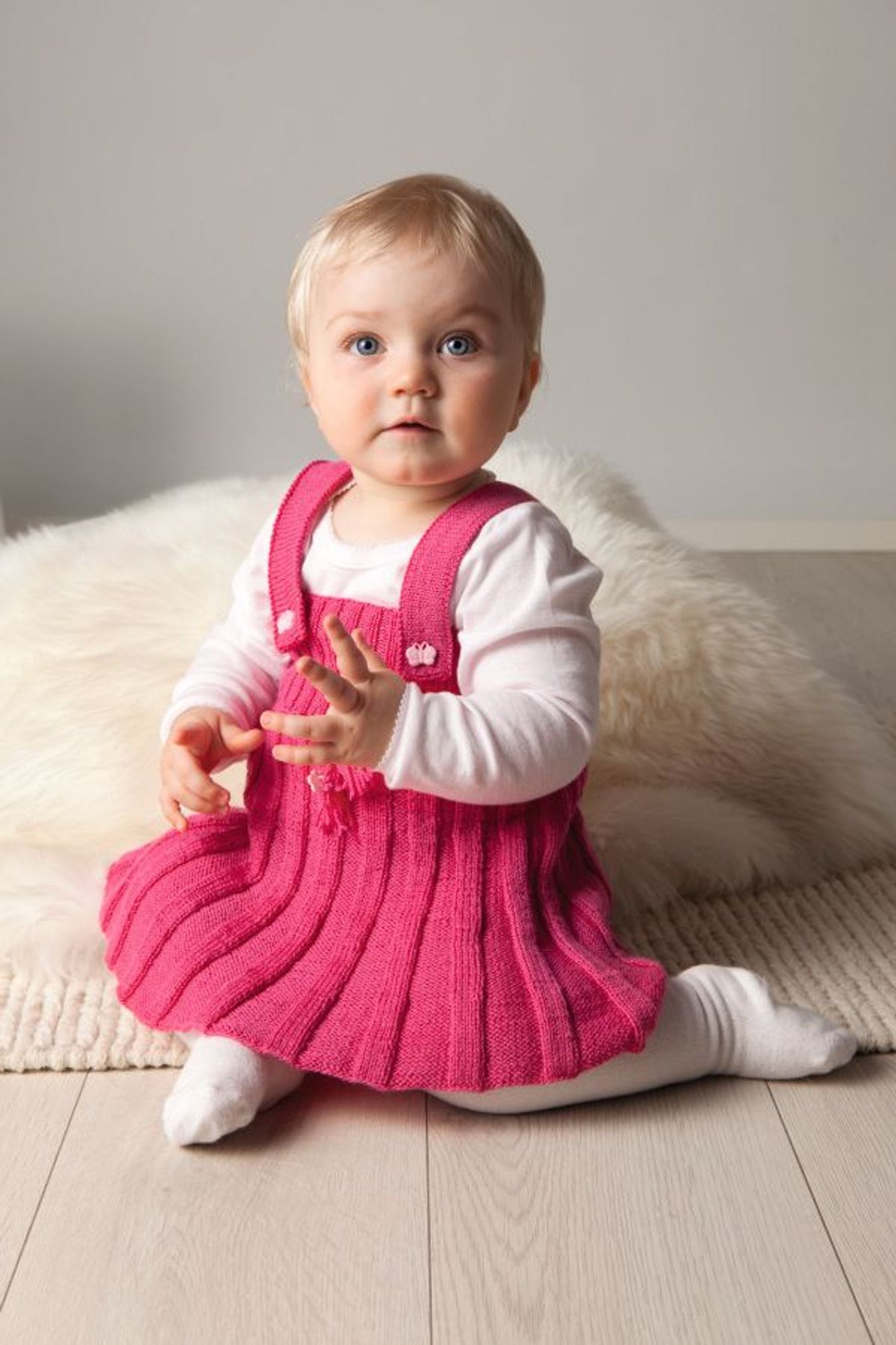 Baby Jakke, skjørt, hårbånd og bukse-Baby 20-12 - Jakke, skjørt, hårbånd og bukse