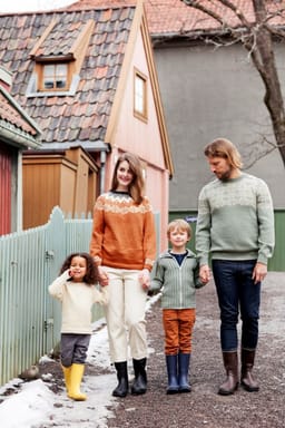 Genser med rundfelling til dame-Pt141-2 - Genser med rundfelling til dame