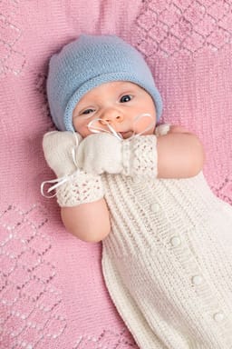 Baby Lue og votter-Baby 27-4 - Lue og votter